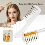 Transparent Refillable Essential Oil Hair Comb Scalp Care Applicator Brush Oil Distribution Comb Home Hair Beauty Styling Tool