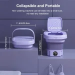 Folding Washing Machine 12L – Portable Mini Washing Machine with Touch Screen - Image 2