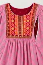 Rose Aura Premium Block Printed Flared Kurti - Image 6