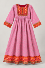 Rose Aura Premium Block Printed Flared Kurti - Image 8